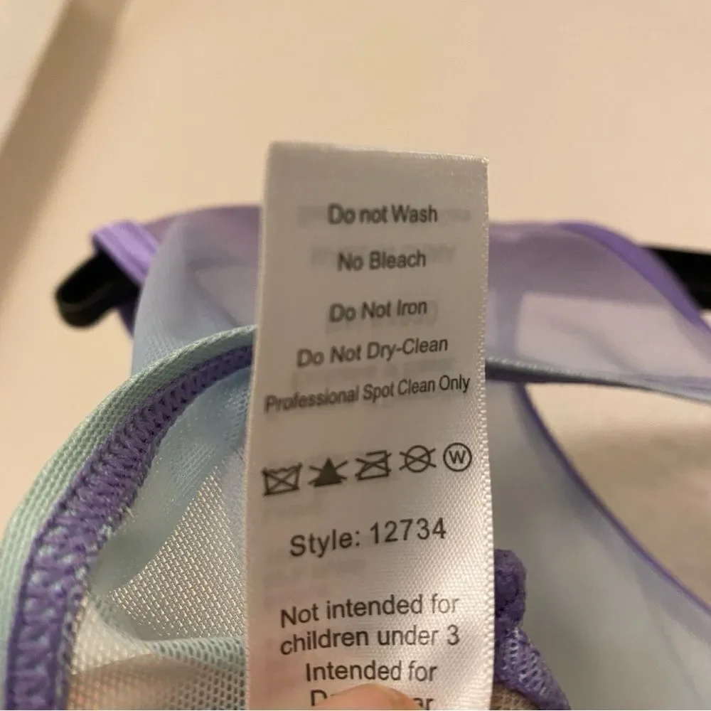 Weissman dance costume ombre purple lavender top True Colours 12734 MC 10/12
